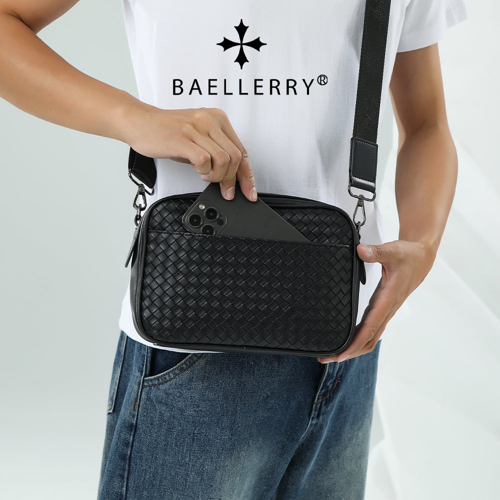 BAELLERRY N8914 Men's Crossbody Bag Briefcase PU Leather Messenger Shoulder Bag BAELLERRY N8914 Men's Crossbody Bag Briefcase PU Leather Messenger Shoulder Bag